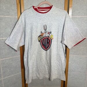 Vtg 1991 ACME Clothing Single Stitch Looney Tunes Warner Bro'S T Shirt‎ Size XL